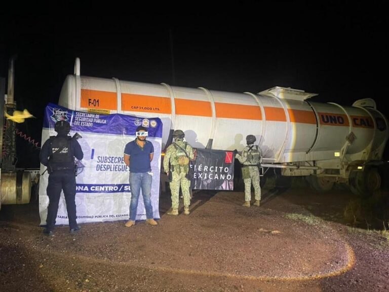 Aseguró SSPE más de 311 mil litros de combustible