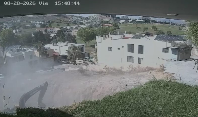 Así fue el derrumbe en el