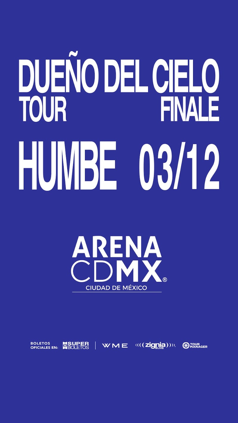 gbhffrcl7zf5fit24jydc55dey Humbe anuncia concierto Final en la Arena CDMX