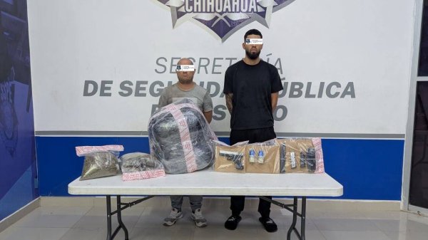 Traían droga, armas y par de granadas activas 
