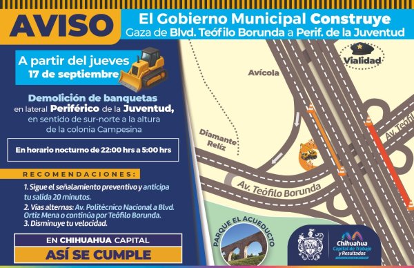 Demolerá Municipio banquetas por obra de gaza 