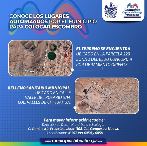 ¿Dónde tirar el escombro? Municipio informa sitios autorizados