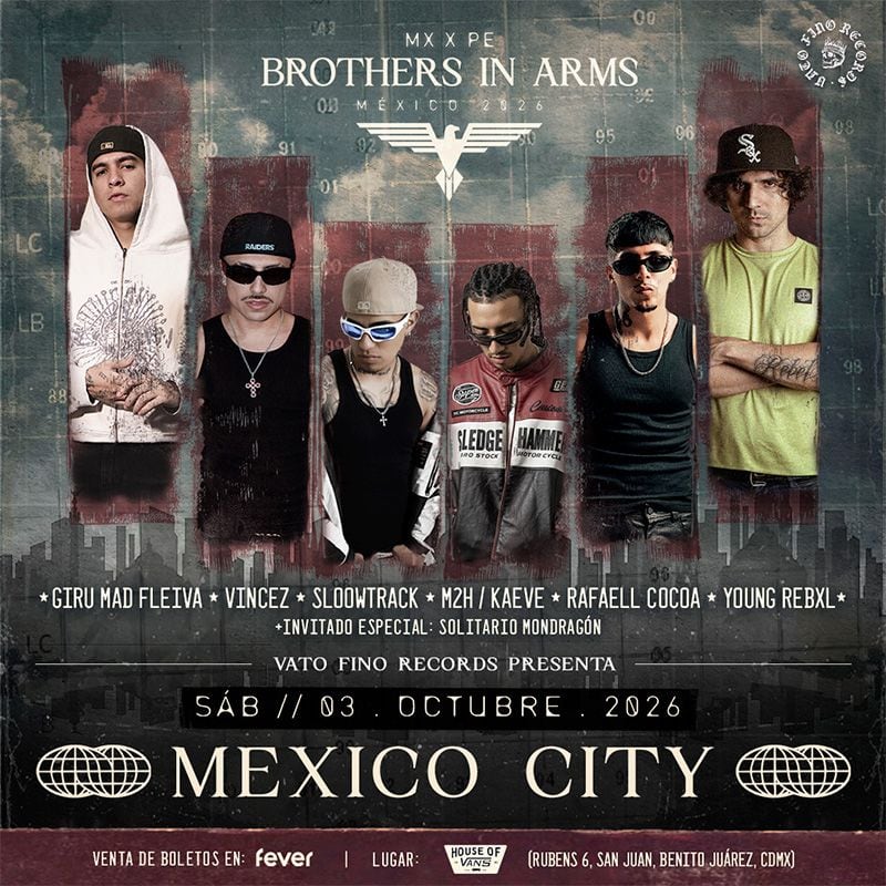 Los raperos peruanos llegan a CDMX con "Brothers in Mars"