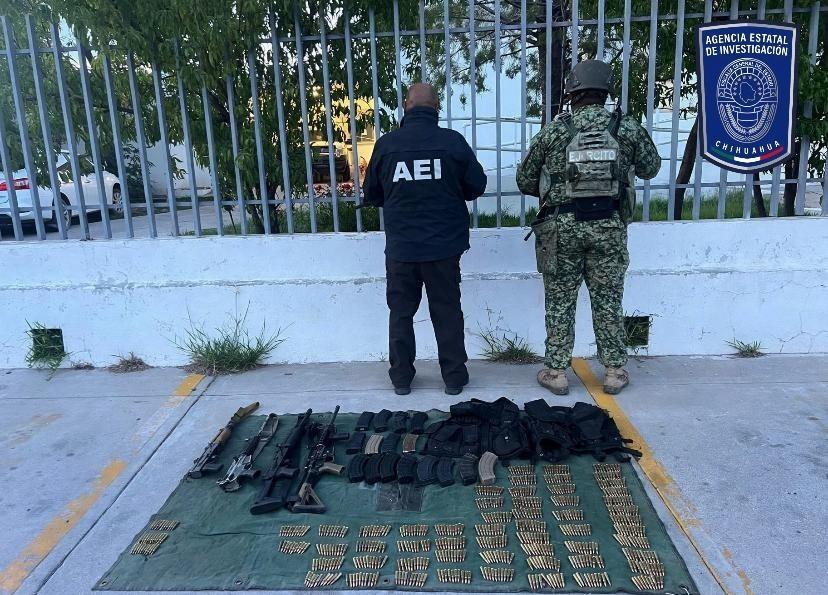 Aseguran armas largas y parque tras enfrentamiento en Nonoava