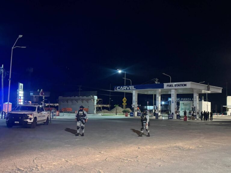 Despliegan operativo federal en gasolineras Carvel 