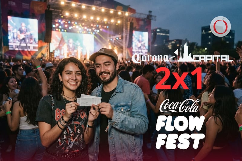 2x1 en Corona Capital y Flow Fest