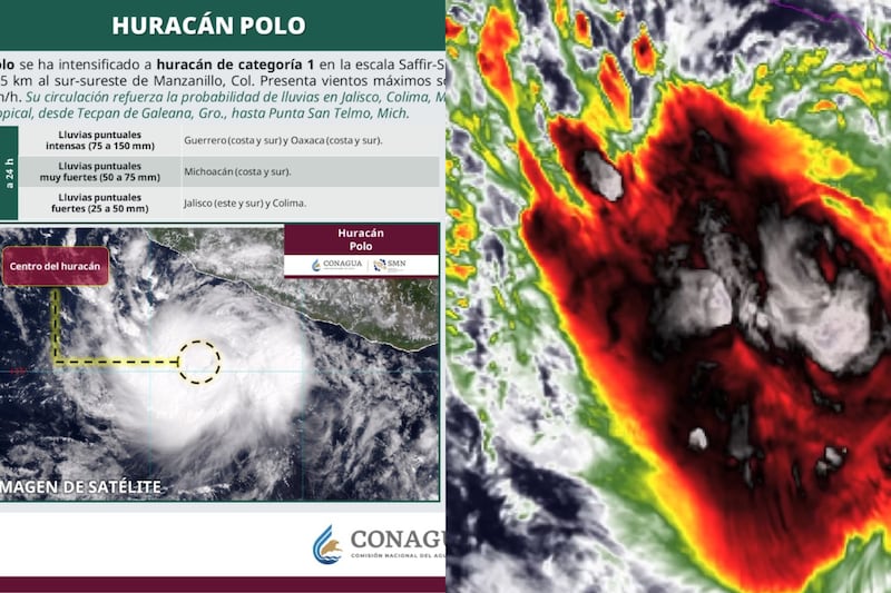 La CONAGUA y el Centro Nacional de Huracanes de Estados Unidos informaron de esta nueva categoría y la actualización sobre su intensidad y trayectoria.