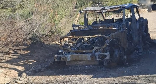 Balacera en Aldama deja 2 muertos y autos en llamas